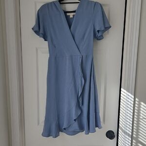 Monteau Light Blue Asymmetrical Dress